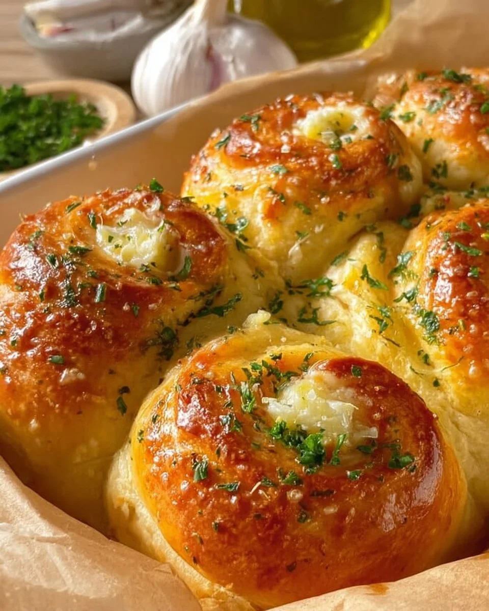 Buttery cheese Garlic Rolls, everyone will love them!