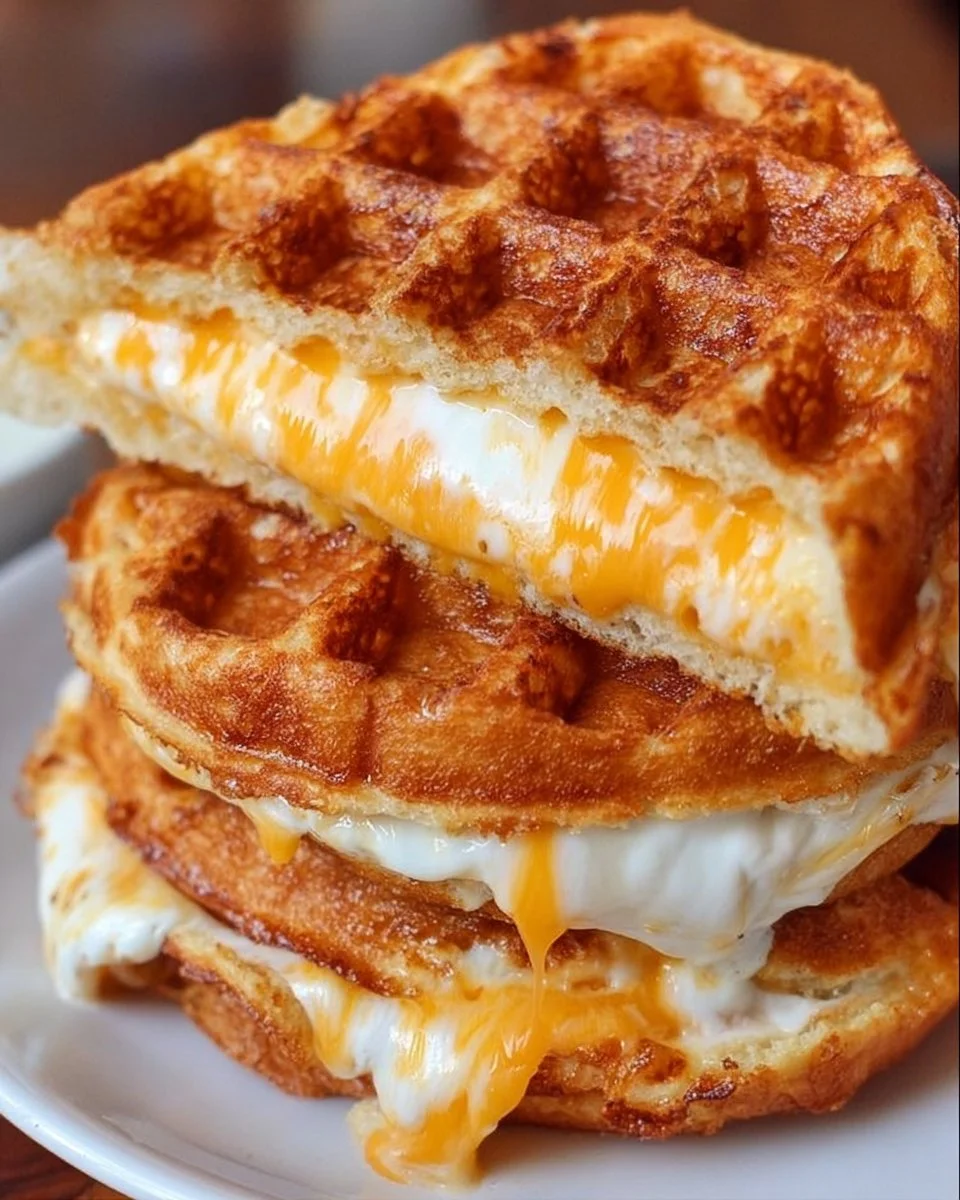 Fluffy Grilled Cheese Chaffle