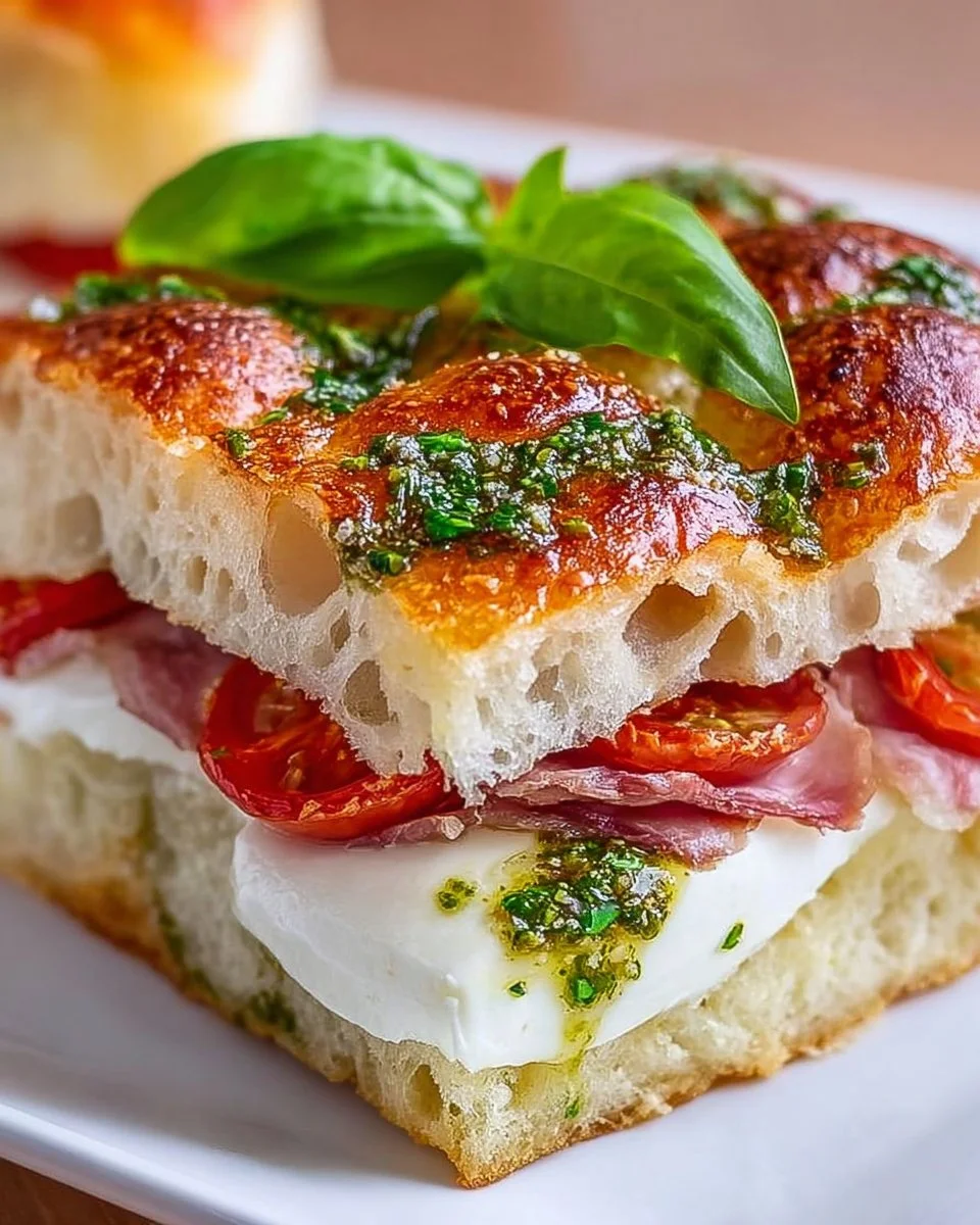 10-Minuten Italienisches Focaccia-Sandwich