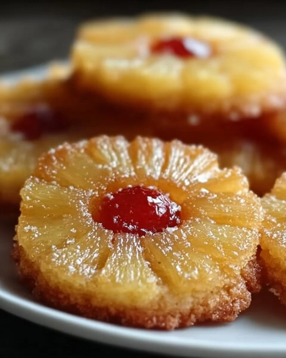 Ananas-Umgekehrte Zuckerkekse, die jeden Biss erfreuen