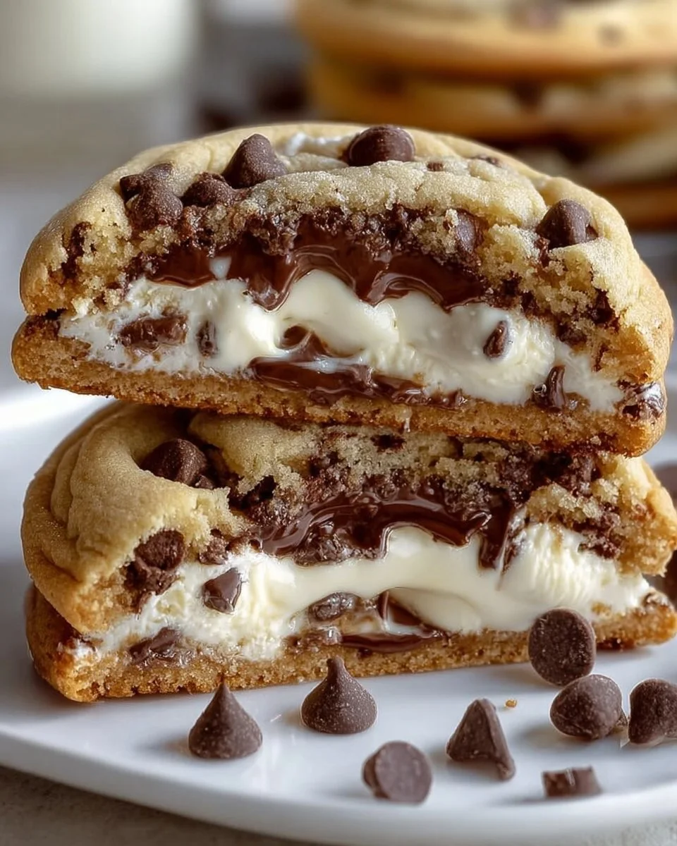 Cheesecake Stuffed Chocolate Chip Cookies: Indulgence Awaits