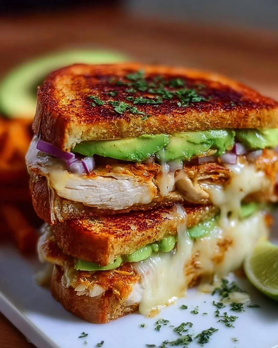 Chicken Avocado Melt Sandwich