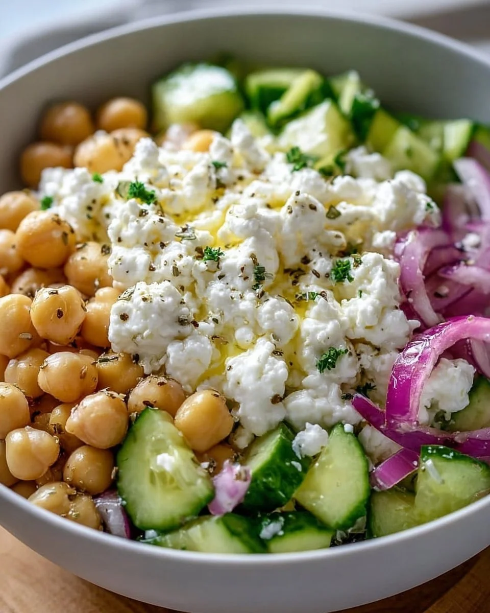 Cottage Cheese and Chickpea Salad: A Refreshing and Protein-Packed Delight