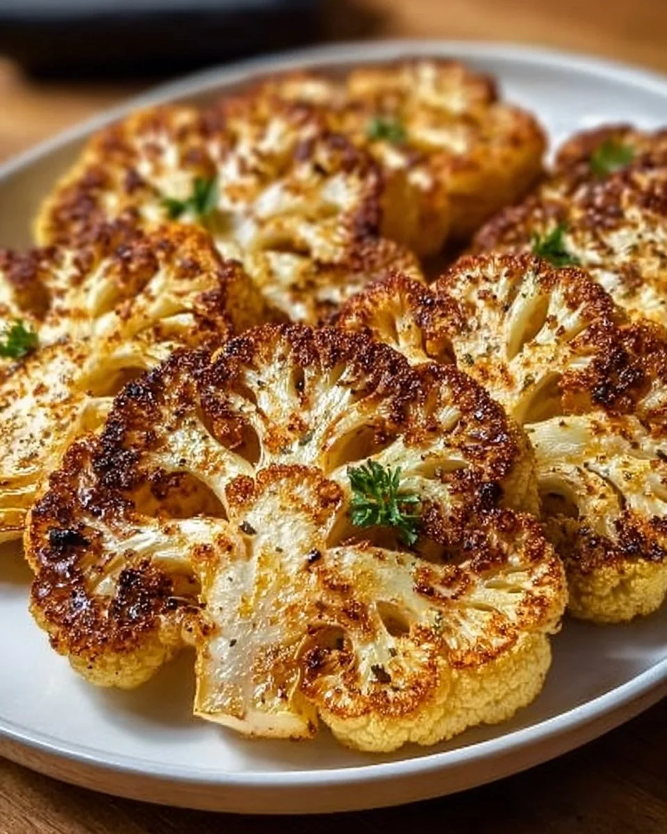 Crispy Baked Cauliflower Steaks