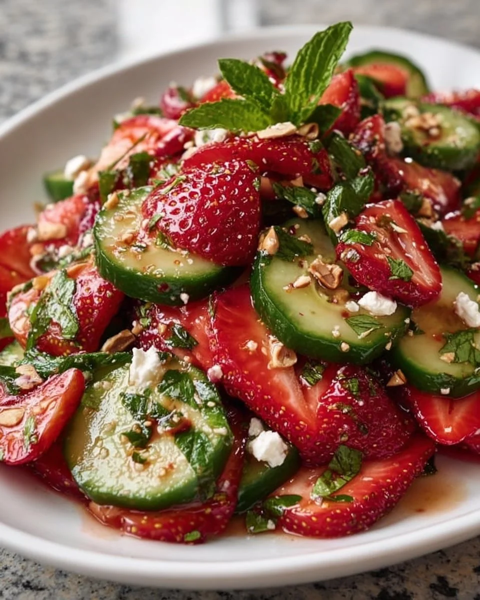 Cucumber Strawberry Salad