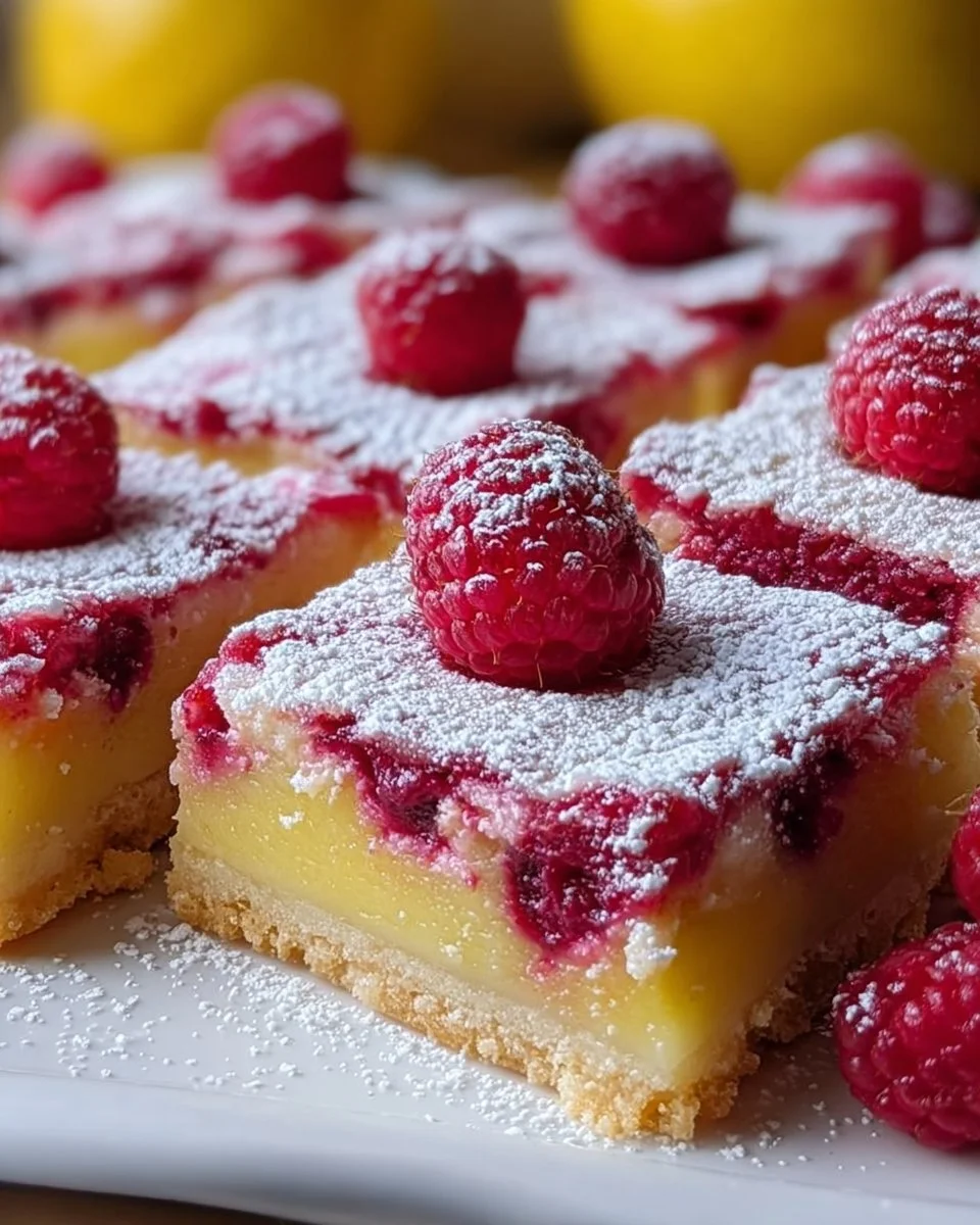 Himbeer-Zitronenbarren