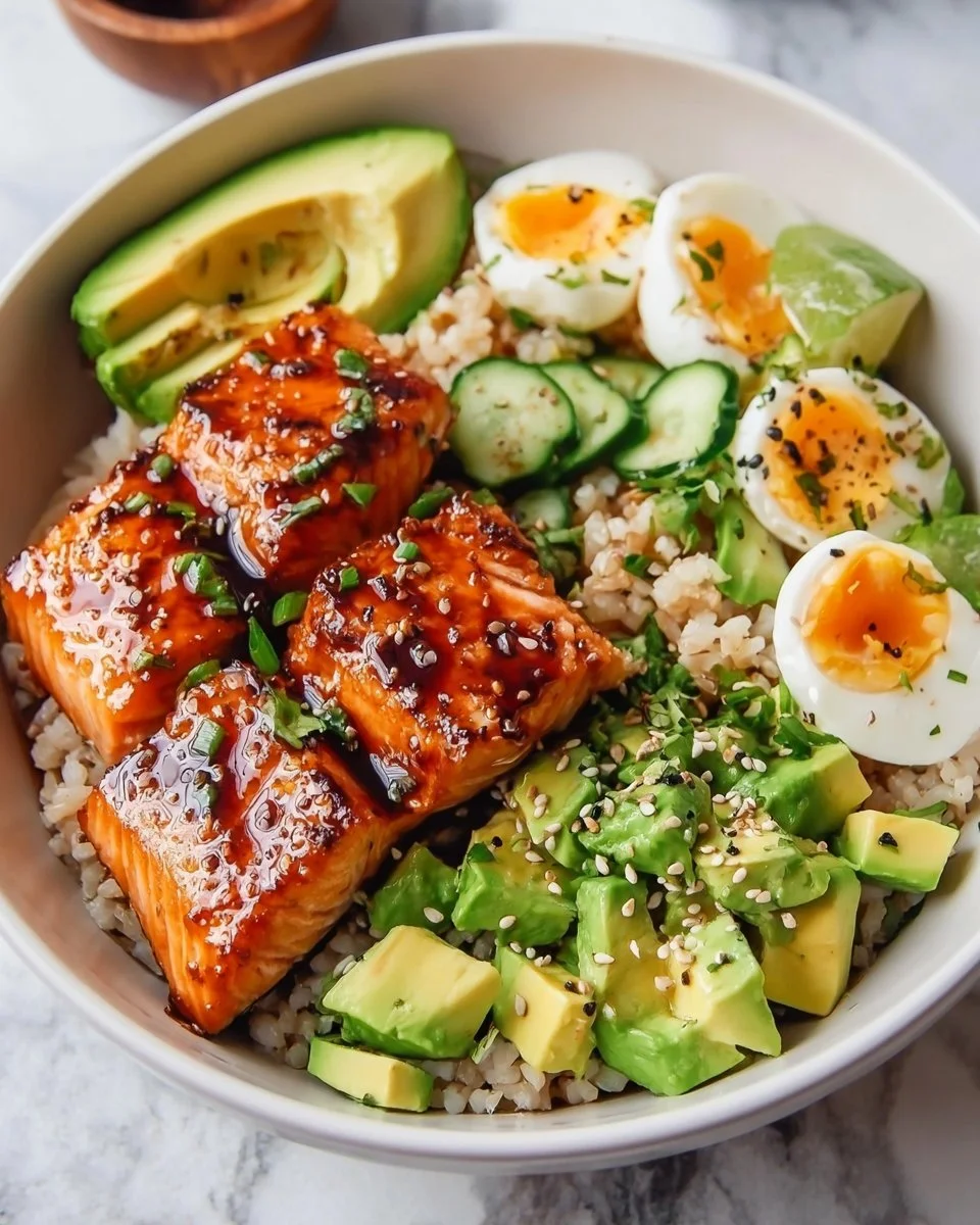 Honigglasiertes Lachs-Bowl: Schnelles, Gesundes &amp; Köstliches Abendessen