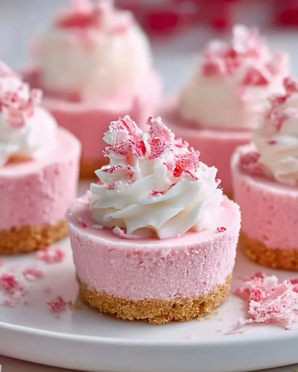 Keine Backen Pink Velvet Cheesecake Bites für festliche Süße