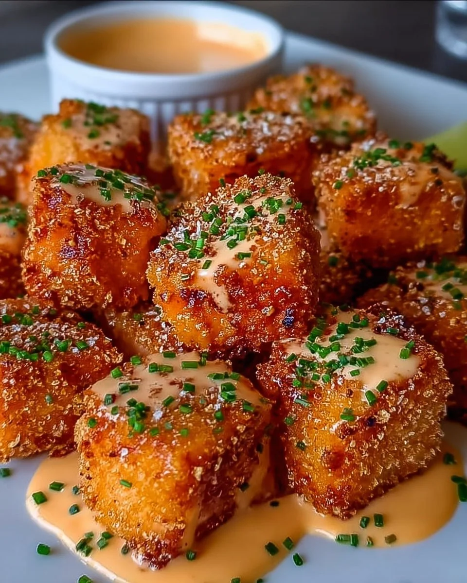 Knusprige Bang Bang Lachs Bissen