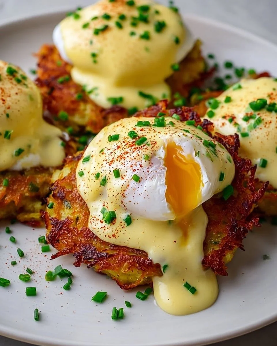 Mouthwatering Latke Eggs Benedict