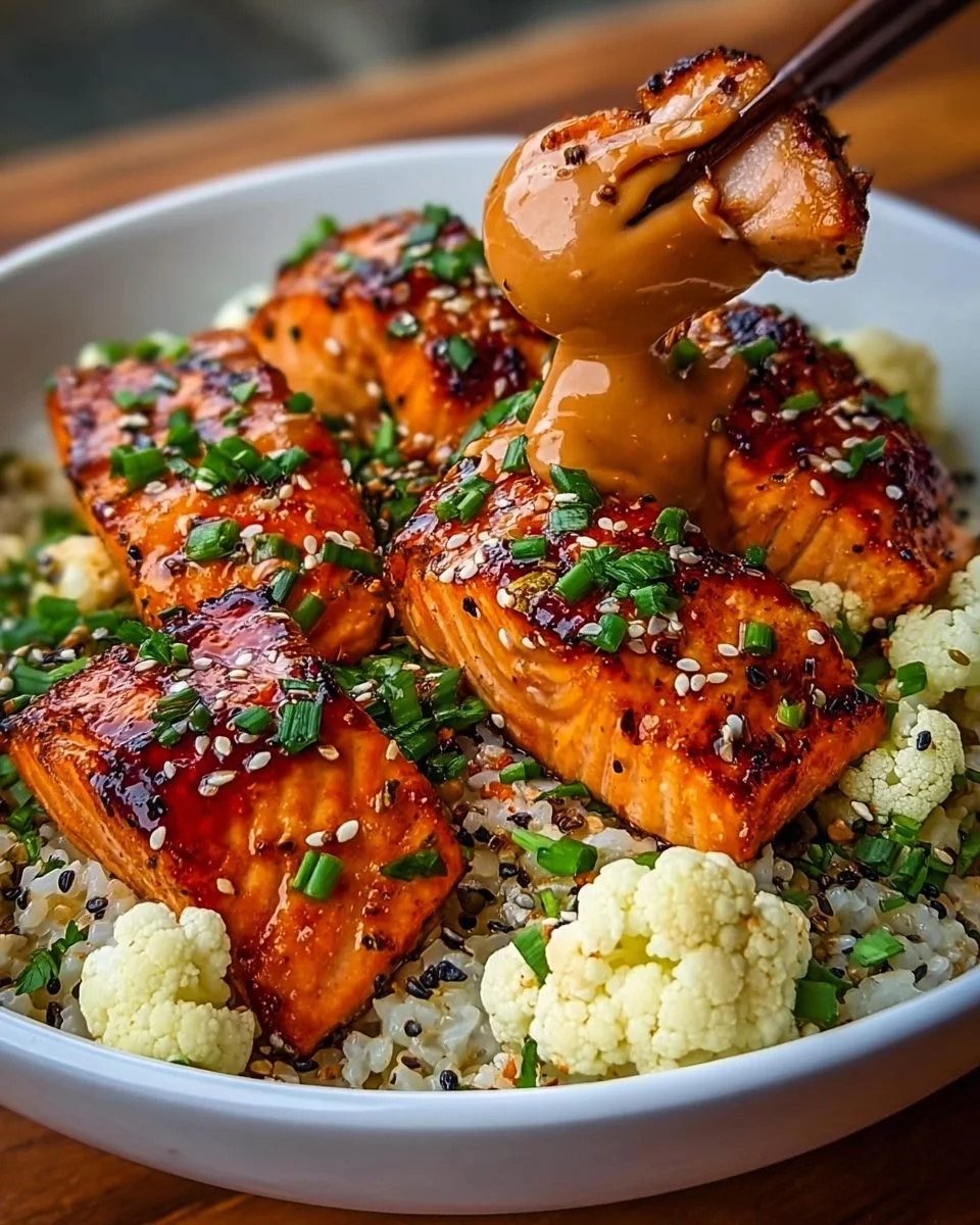 Sriracha Honey Lachs Schalen