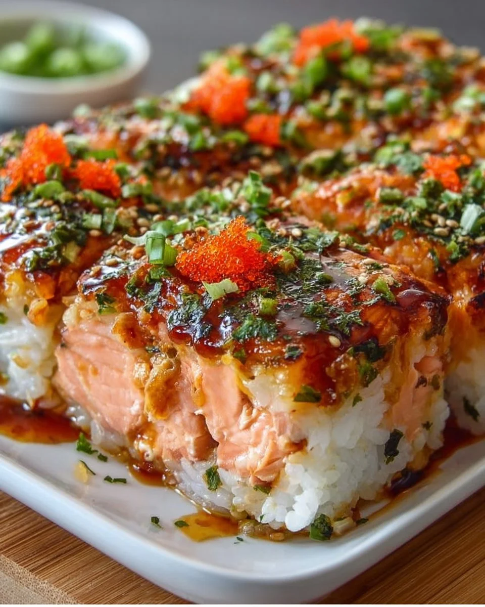 Würziges Lachs-Sushi-Bake-Rezept