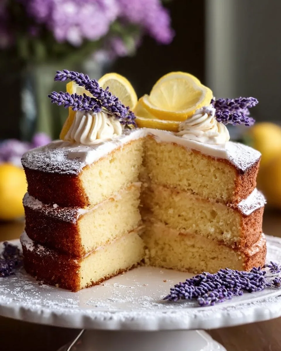 Zitronen-Lavendel-Sommerkuchen