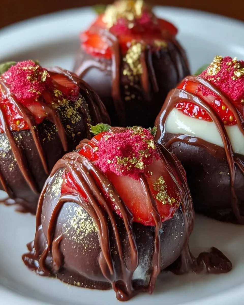 Erdbeer-Schokoladentrüffel