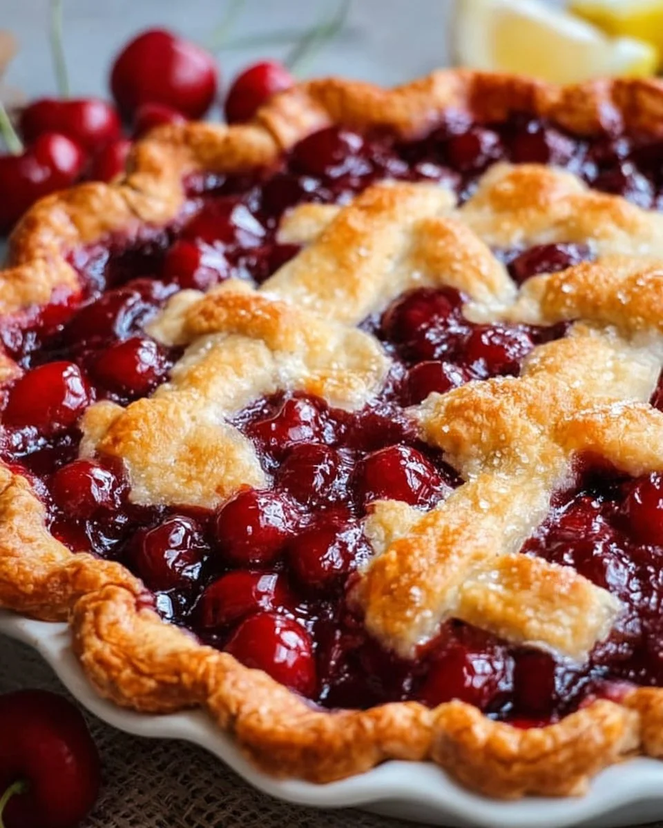 Frischer Kirschkuchen