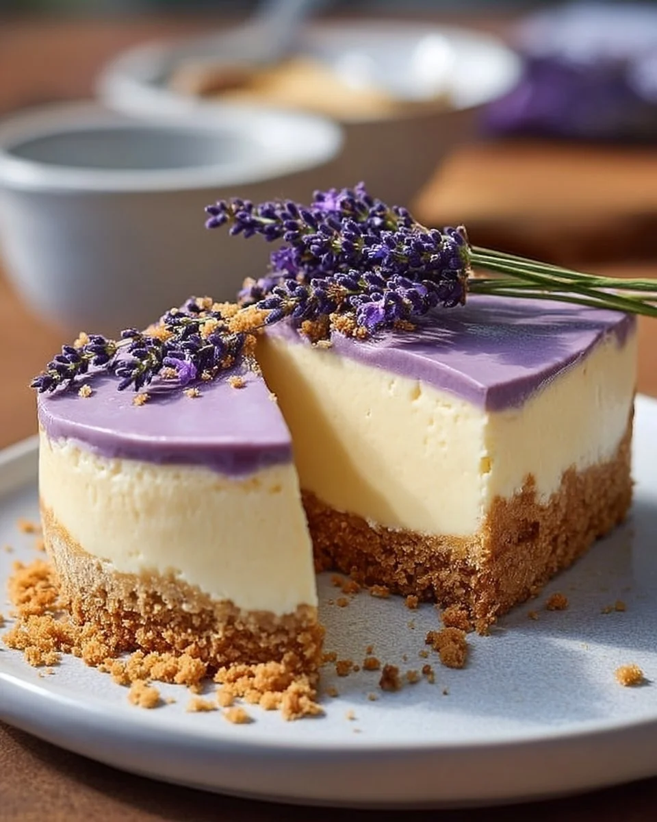 Leckere Honig-Lavendel-Käsekuchen, um Ihren Tag zu erhellen