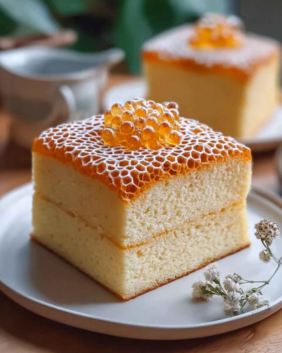 Leckerer weicher vietnamesischer Honigwaben-Kuchen