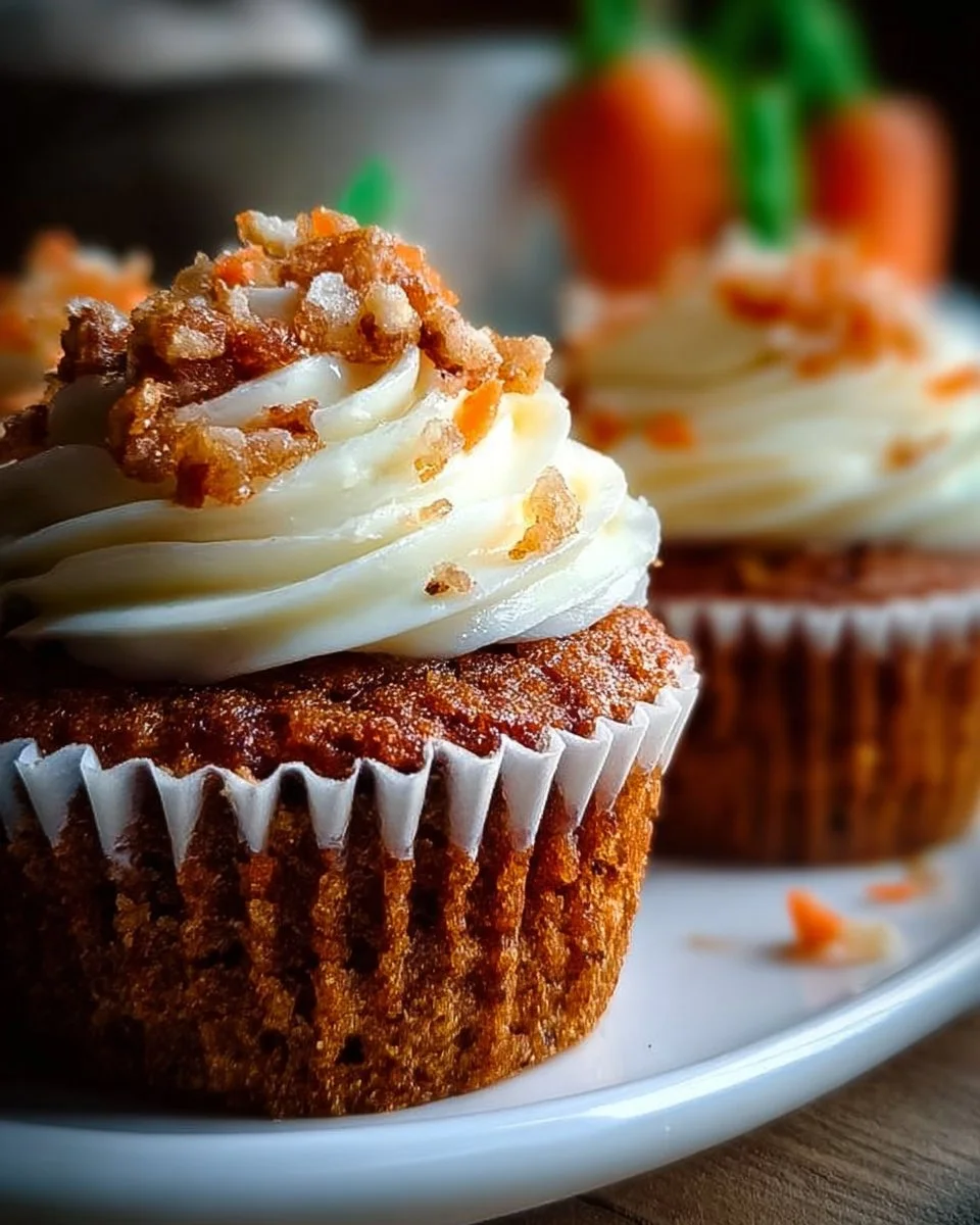 Oster-Möhrenkuchen-Cupcakes