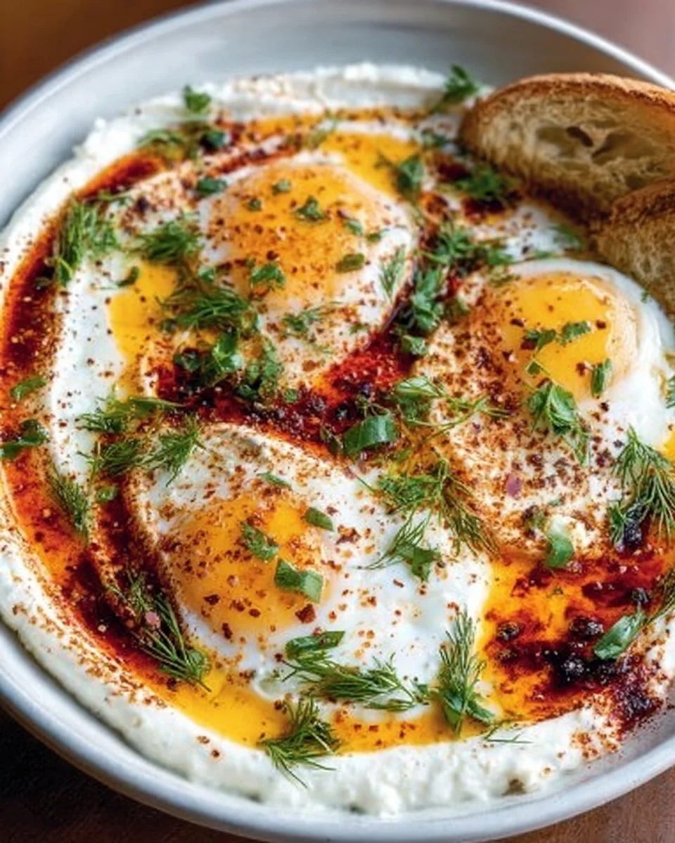 Türkische Eier (Çılbır) Rezept