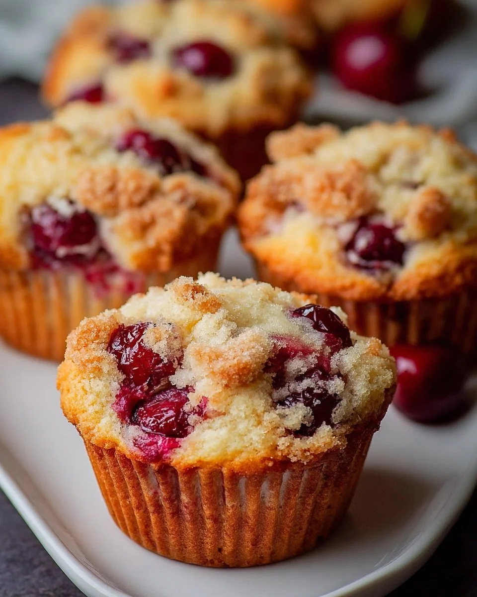 Cherry Cobbler Muffins