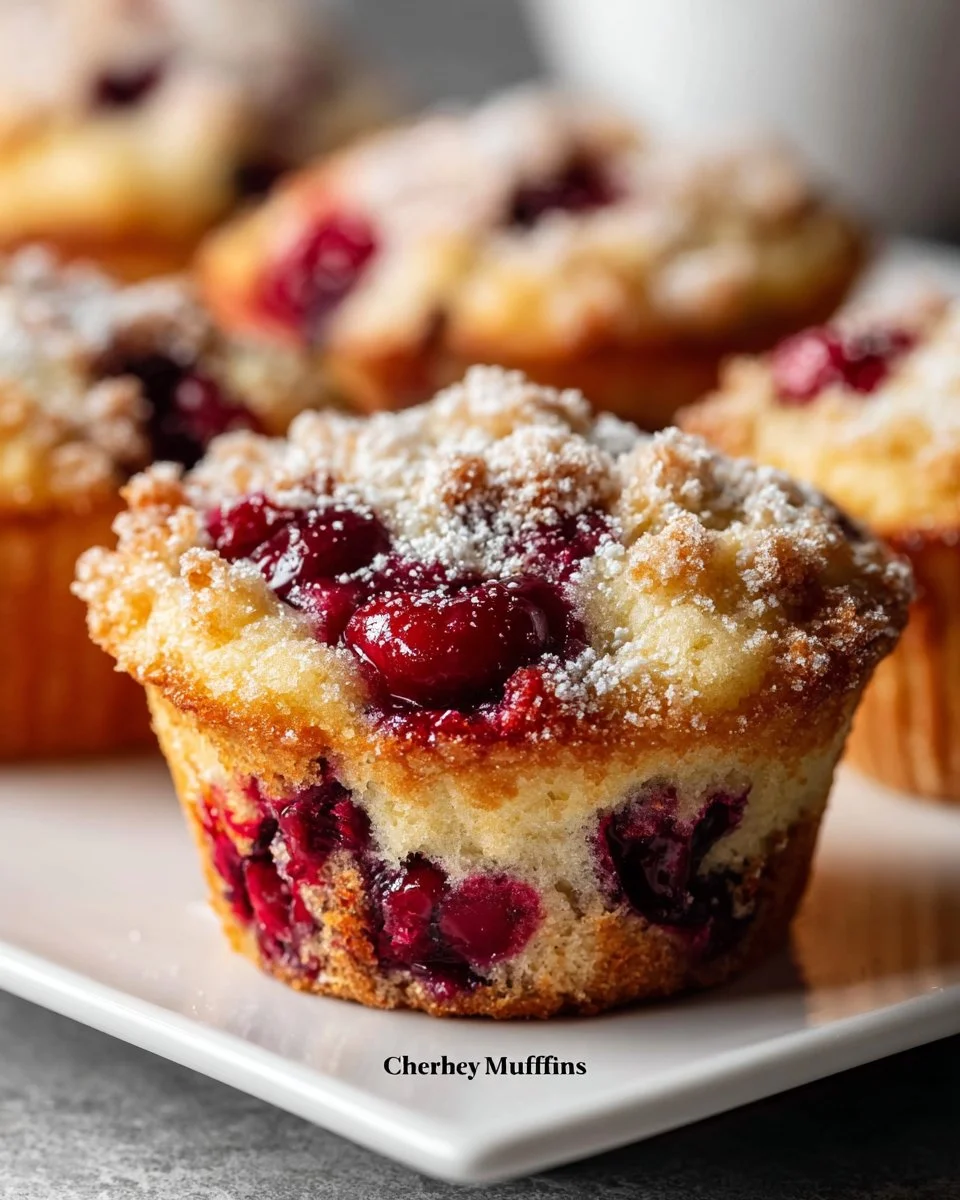 Cherry Cobbler Muffins
