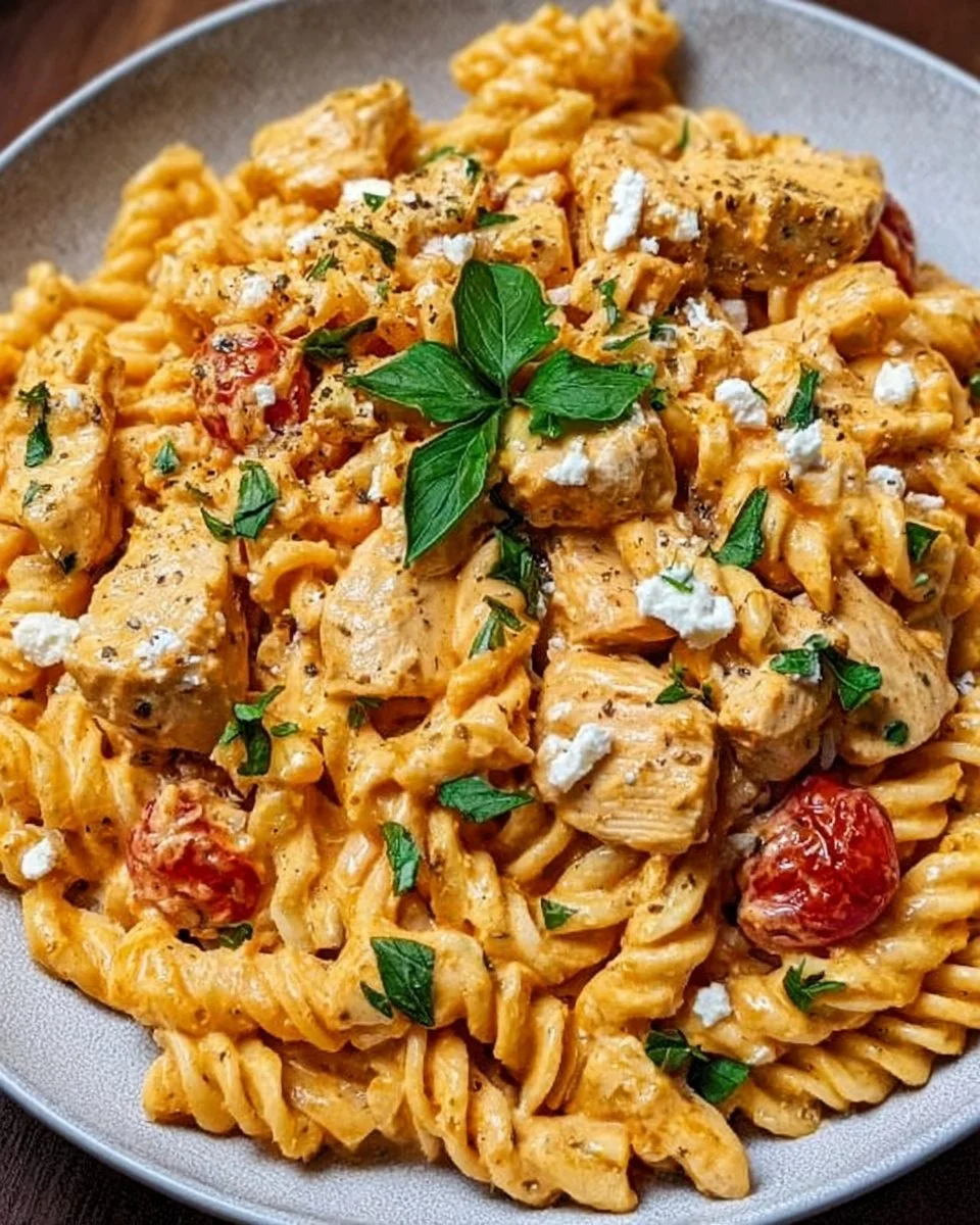 Cremige Hühnchen-Feta-Pasta: Ein unglaubliches ultimates Rezept für 4 Personen
