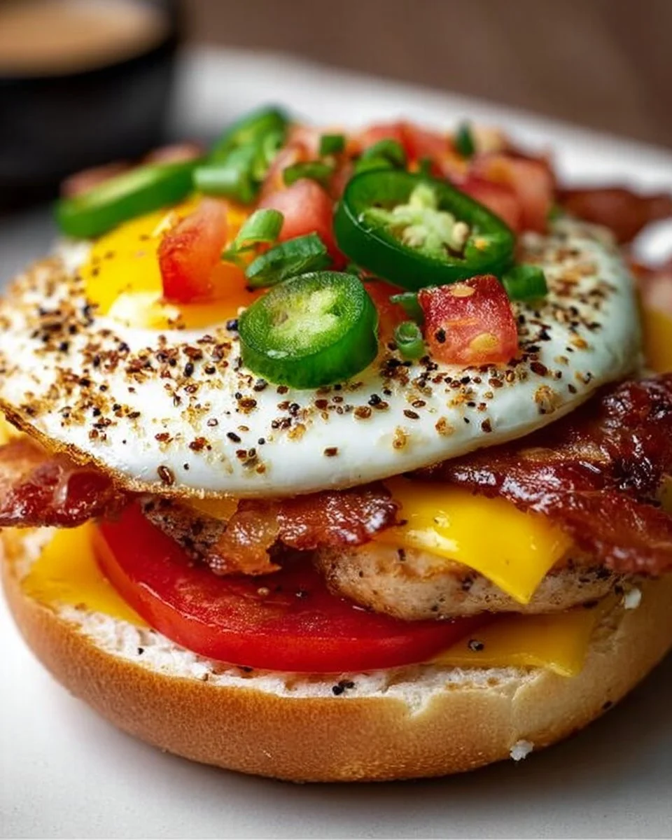 Das ultimative Cowboy-Frühstücks-Bagel: Ein herzhaftes Frühstück für einen guten Start in den Tag