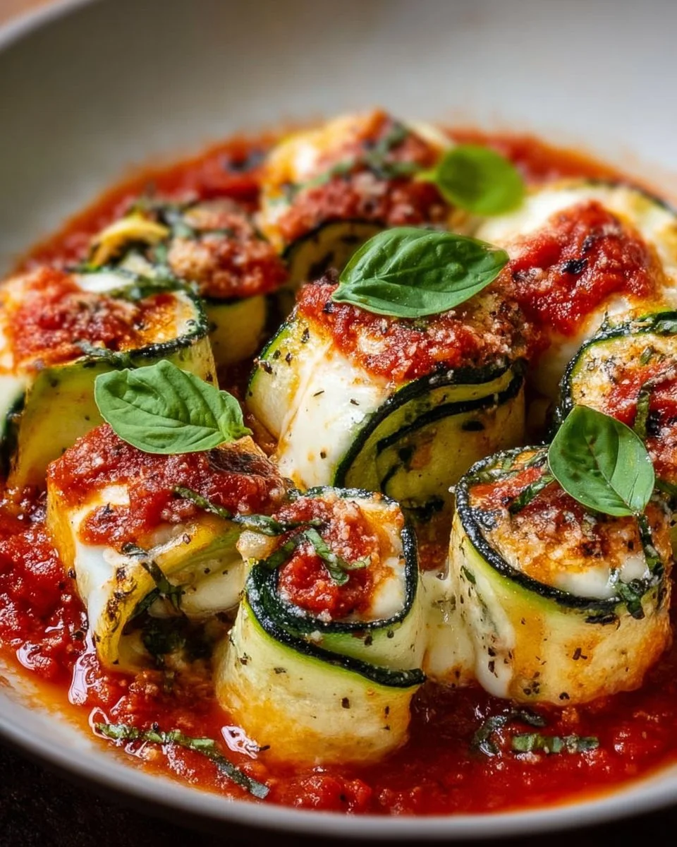 Käse-Zucchini-Rollatini