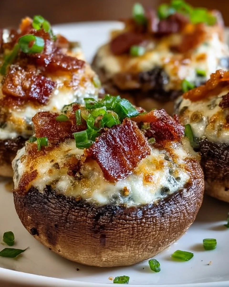 Keto Speck Käse Pilze