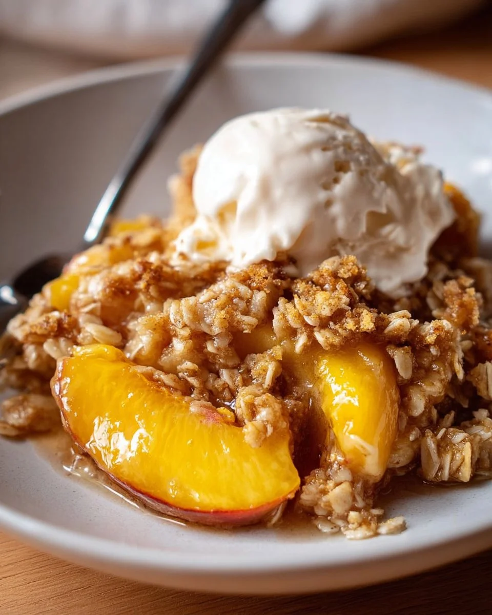 Old-fashioned Peach Crisp