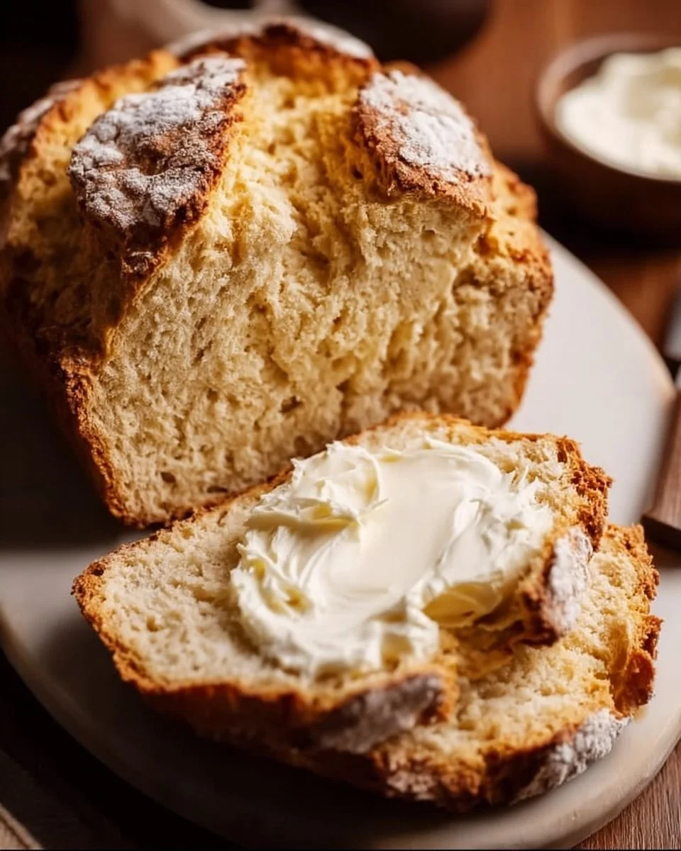 Perfektes Soda-Brot mit cremiger irischer Butter-Glückseligkeit