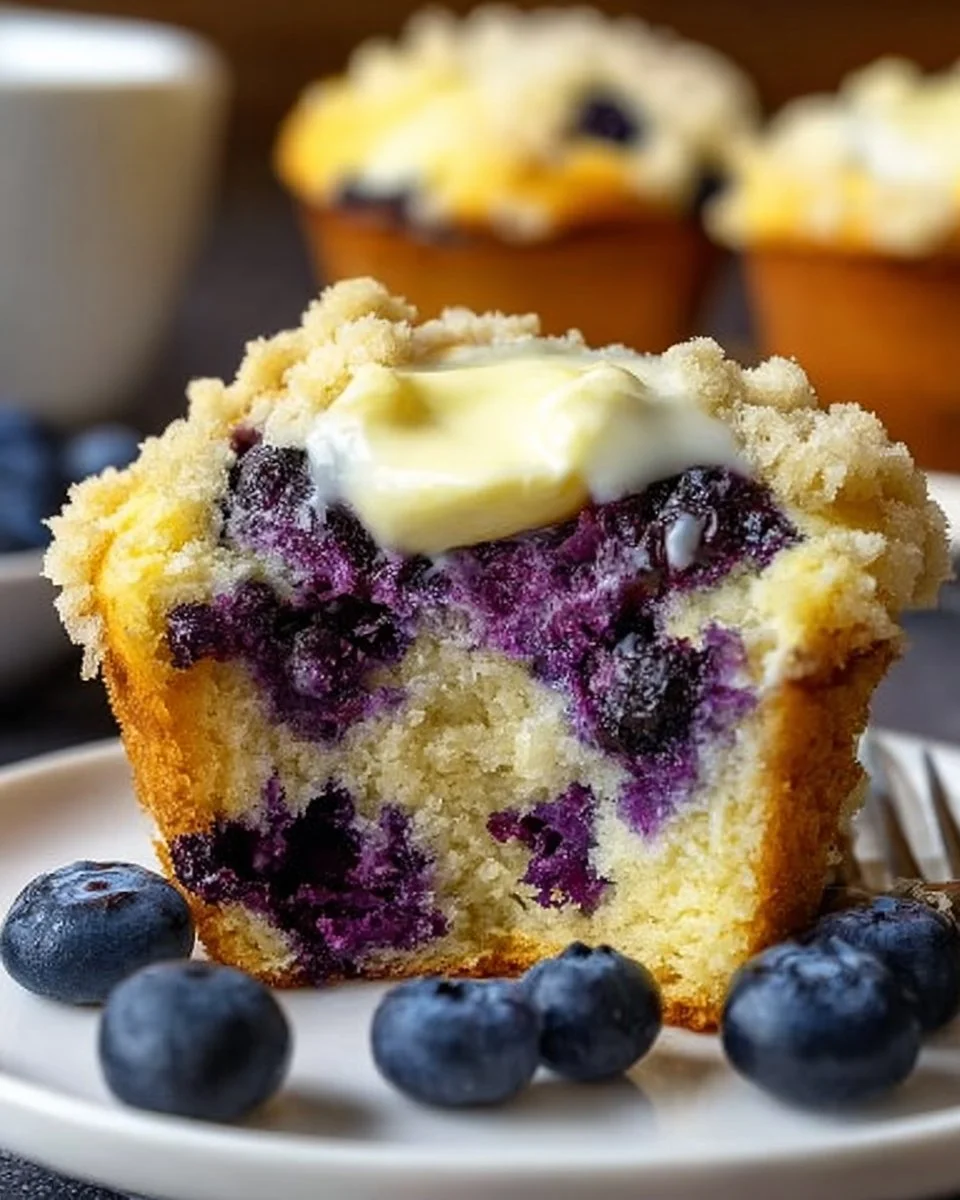 Saftige Blaubeer-Muffins