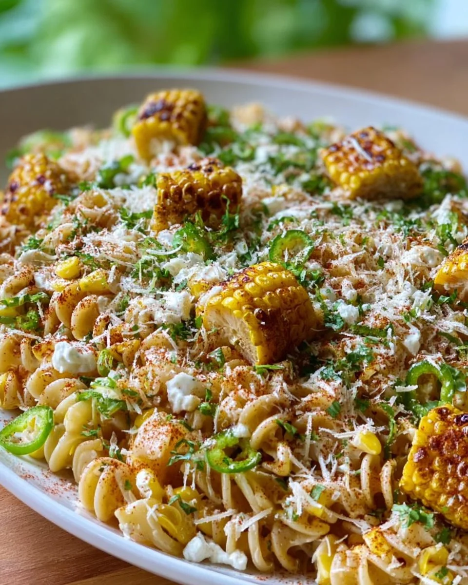Straßenmais-Pastasalat