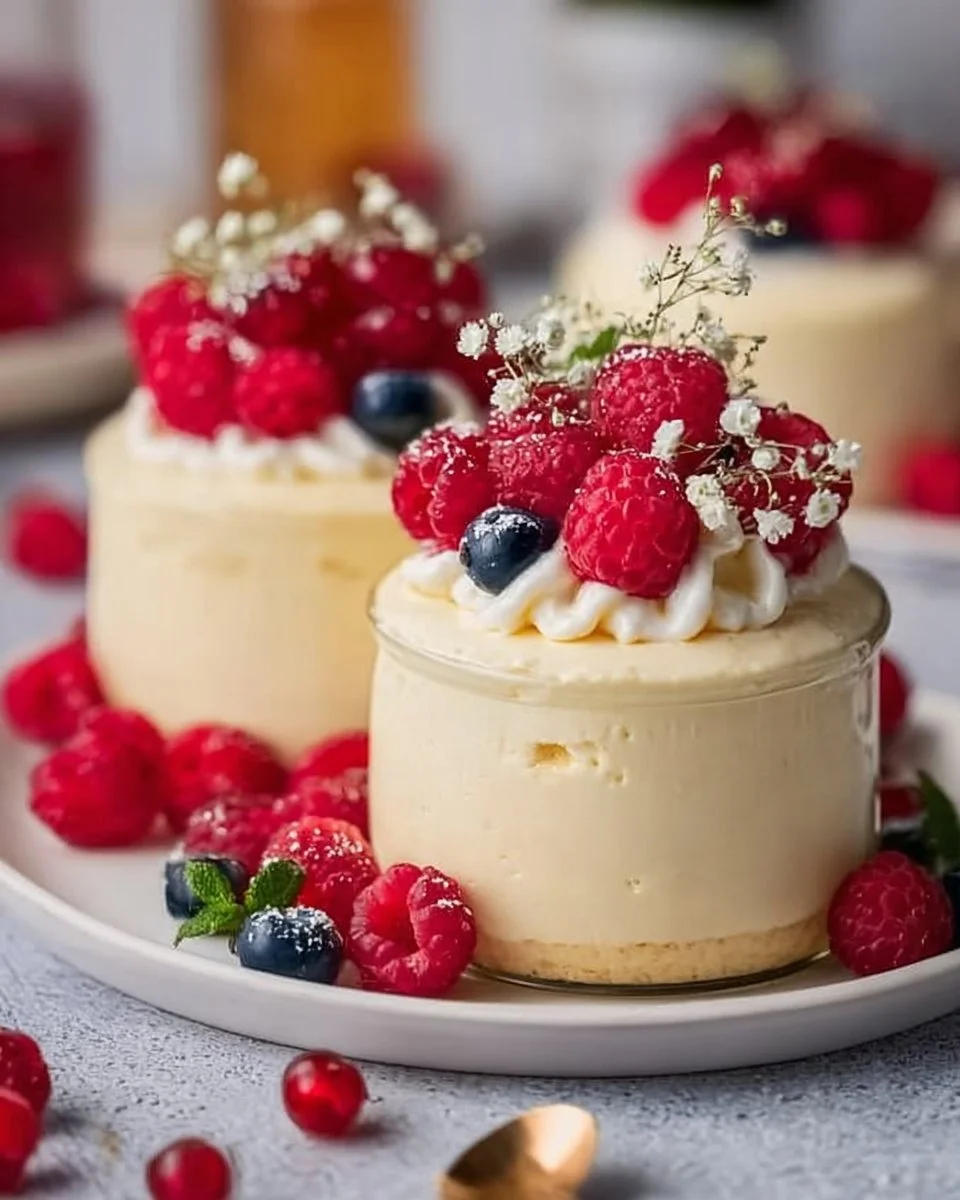 Vegane Vanille-Pudding-Mousse mit Beeren