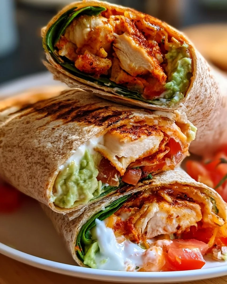 Gesunder Chicken Crunch Wrap: Knusprig und Lecker!